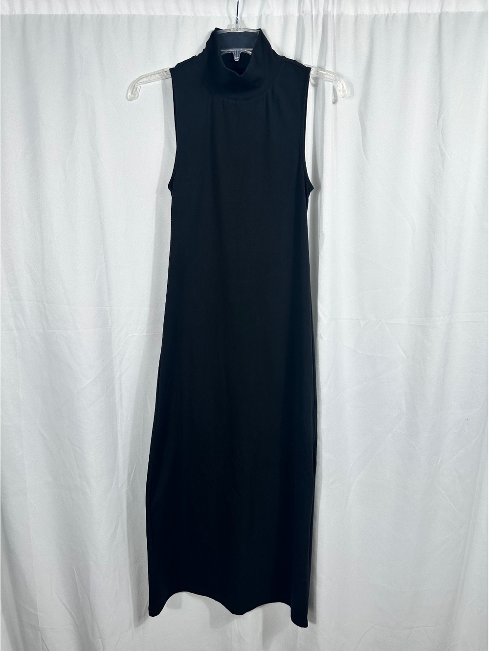 American Eagle Black Sleeveless Turtleneck Midi Dress Medium